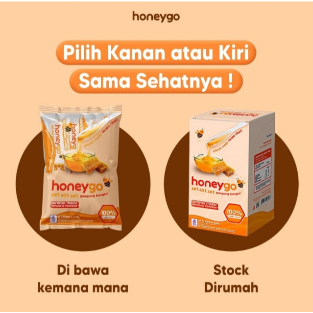

HONEYGO MADU SENDOK PRAKTIS UNTUK DIKONSUMSI SETIAP HARI (ISI 12 SACHET)