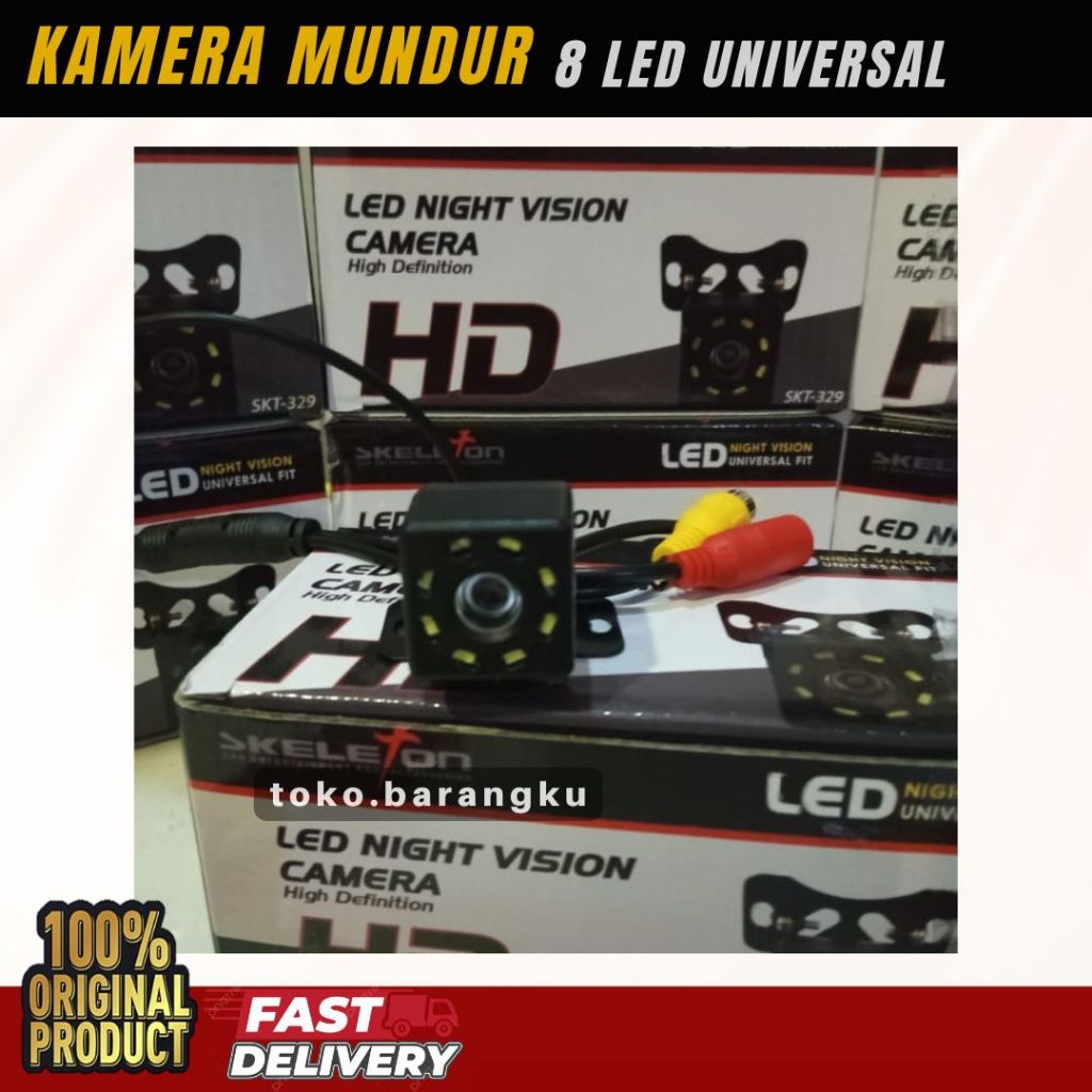 Kamera Mundur 8 Titik LED Skeleton
