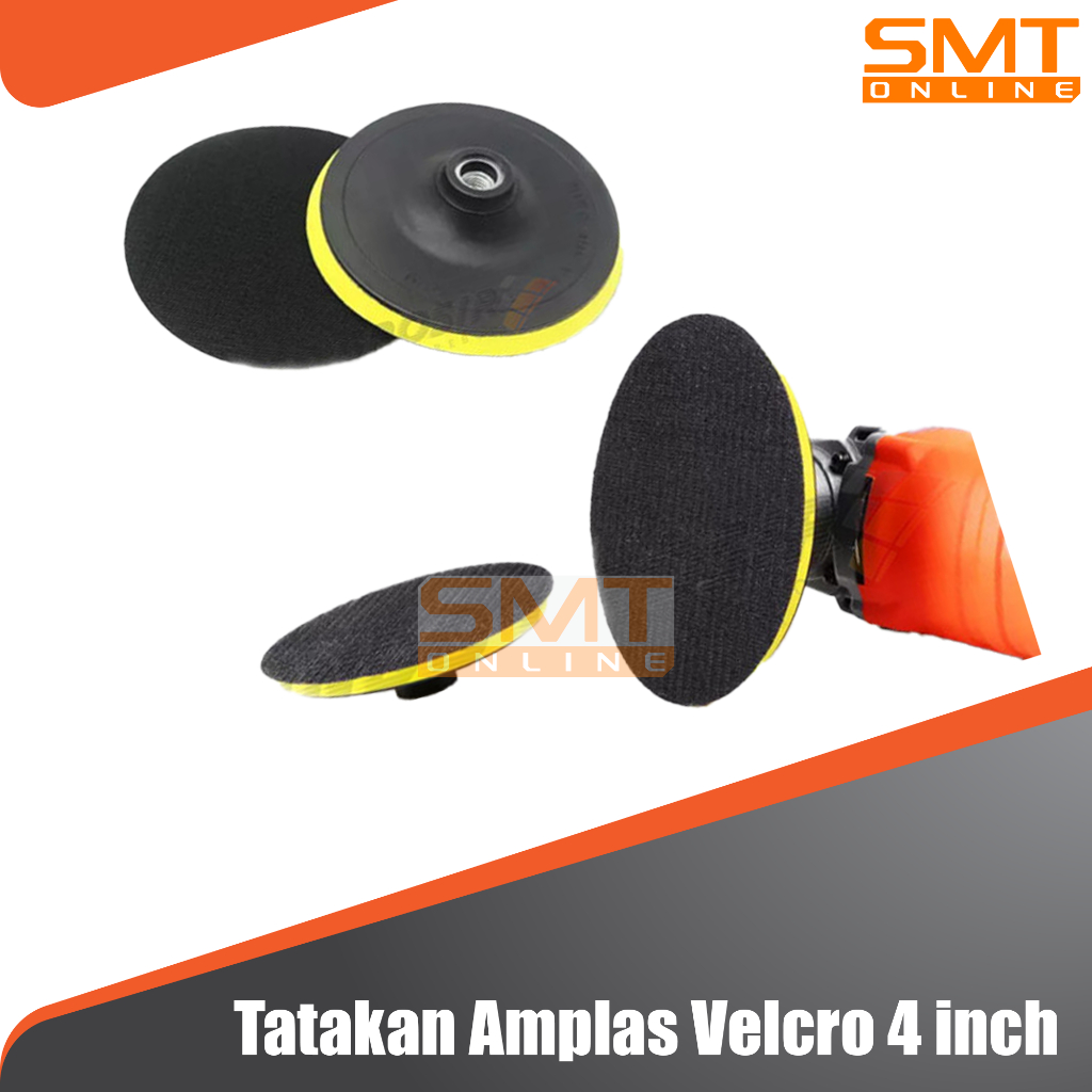 Tatakan Amplas Bulat Gerinda 4" Sanding Pad Velcro Polishing 4 Inch