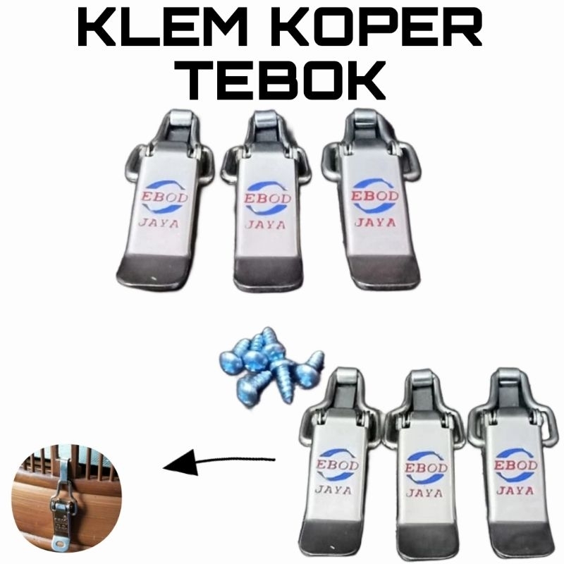 klem tebok sangkar murai EBOD JAYA 1 Set (3pcs)