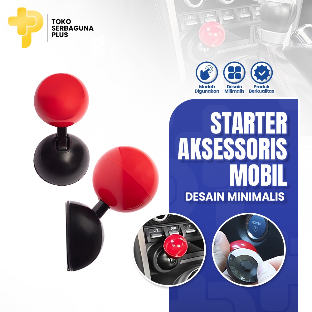 Tombol Starter Mobil Button Cover Tuas Persneling Starter Engine Start Stop Mobil Universal