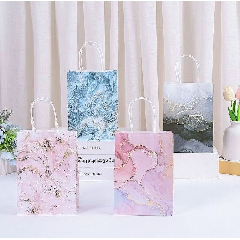 

Goodie Bag Marble Goodie Bag Hampers Motif Marble