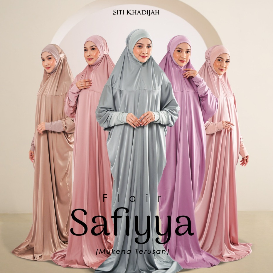 Mukena Terusan Siti Khadijah - Mukena Flair Safiyya Silk