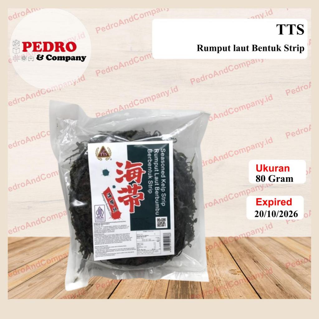 

TTS Seasoned Kelp Strip Rumput laut berbumbu 80 gram dried seaweed strip