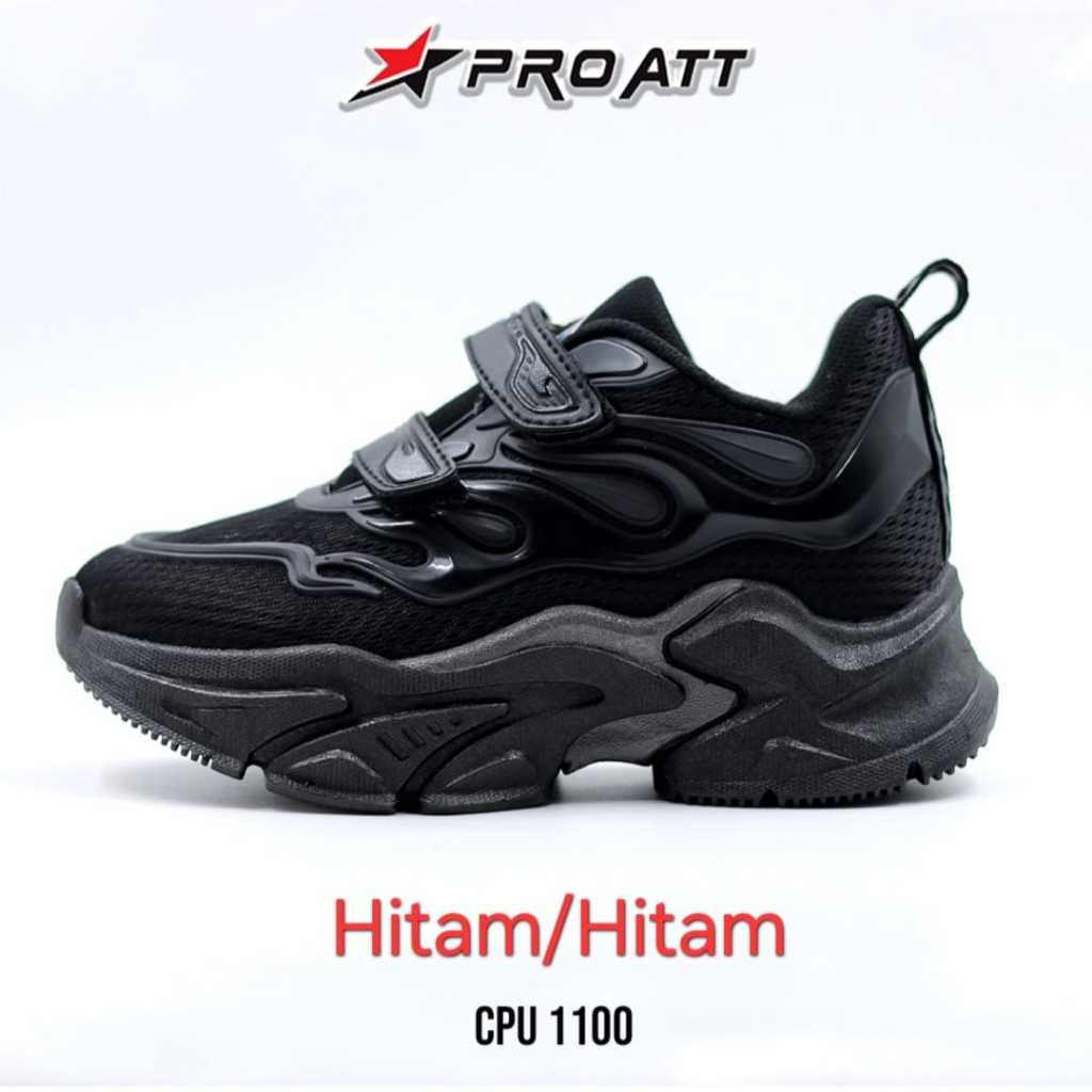 sogo PRO ATT sepatu PEREKAT sekolah hitam Sepatu PRO ATT CIA 150V Sepatu sneakers casual sport shoes
