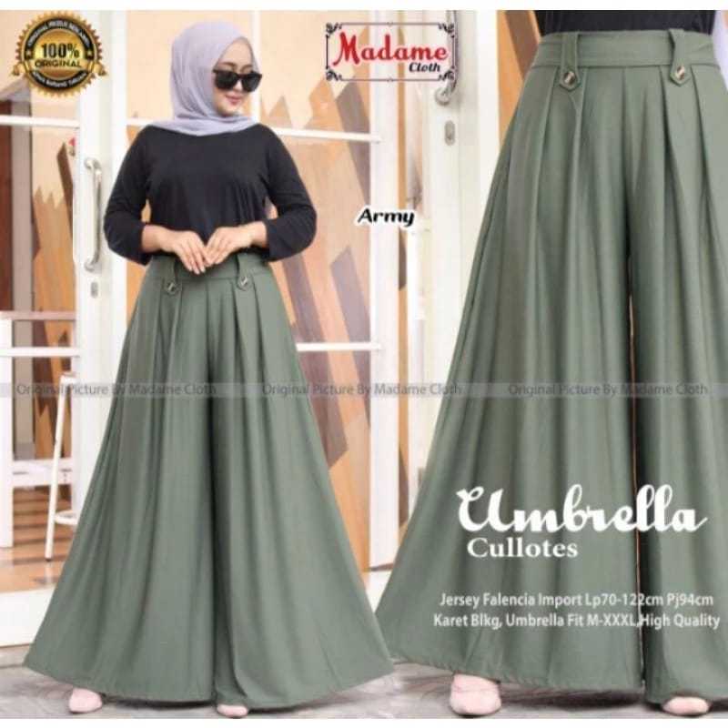 CELANA KULOT JUMBO//KULOT UMBRELLA//KULOT SORAYA WANITA DEWASA TERBARU BAHAN MOSCREPE PREMIUM