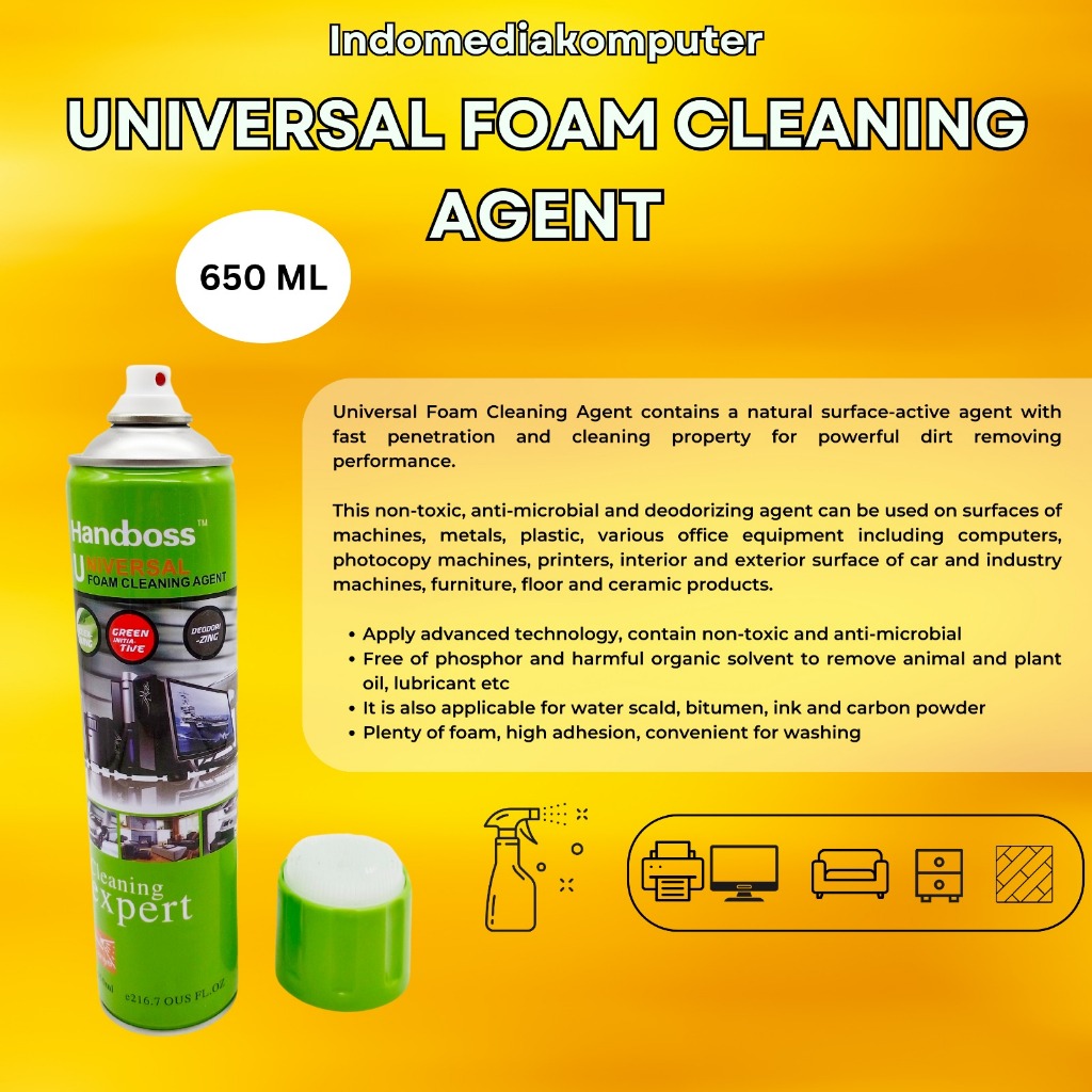 Universal Foam Cleaning Agent 650ML screen cleaning brush all in one handboss universal foam cleaner