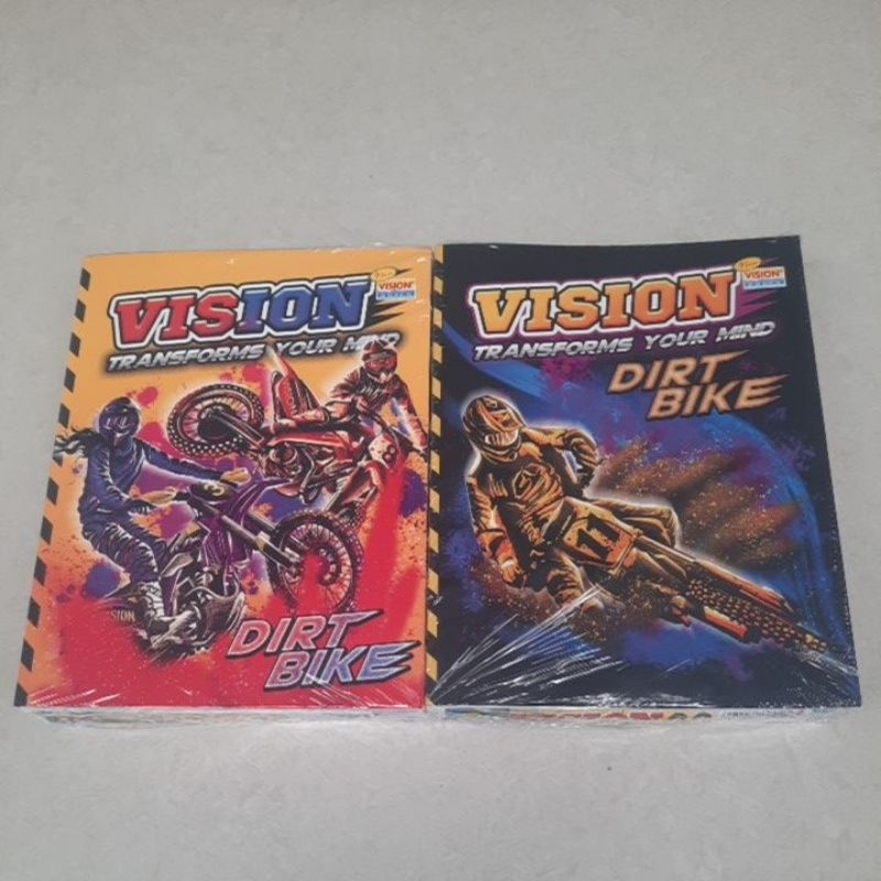 

HJK Buku tulis Vision 38 lembar/1 pak isi 10 buku motif anak laki laki/cowok
