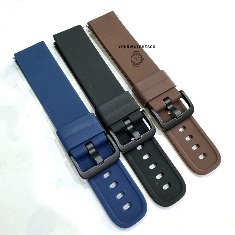 Strap Jam Tangan Pria  20mm /22mm / Tali Jam Tangan Pria / Tali Jam Rubber Quick Release / Tali Jam 