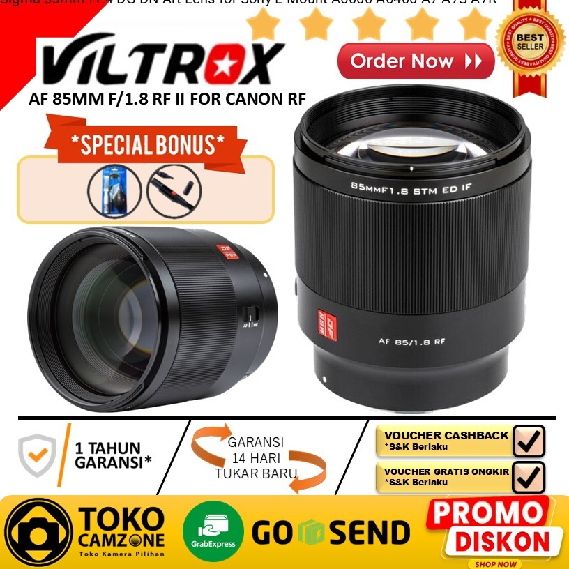 Lensa Viltrox AF 85mm f/1.8 RF II for Canon RF Viltrox AF 85mm f1.8 - Garansi Resmi