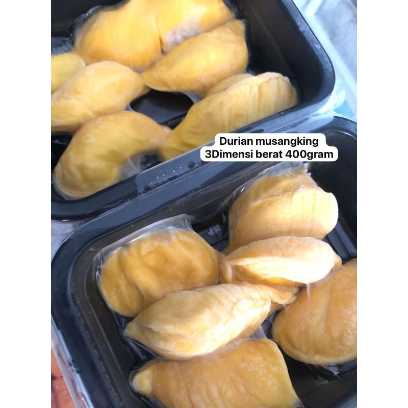

durian musangking 3demensi berat 400 grm/ pac
