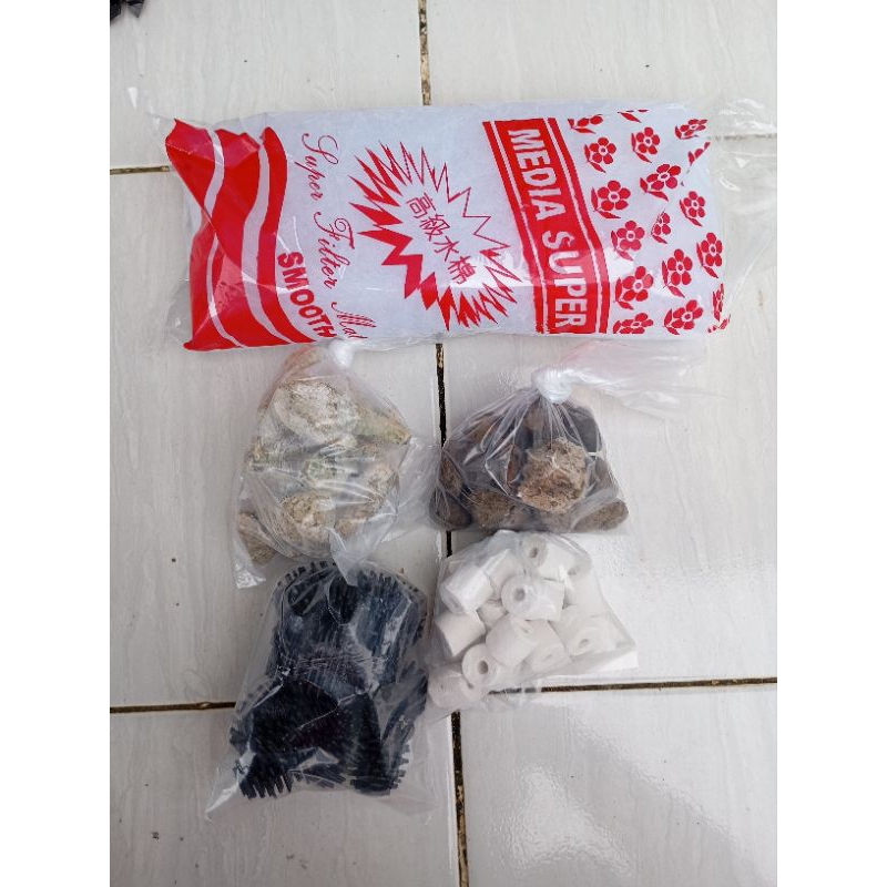 Aquarium Aquascape media filter aquarium media filter kolam paket media filter 5 in 1