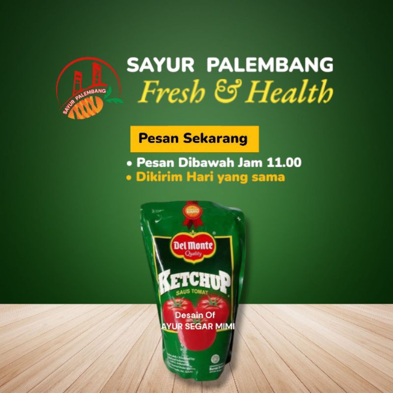 

Delmonte Saus Tomat Pouch 1000 gr - Sayur Palembang