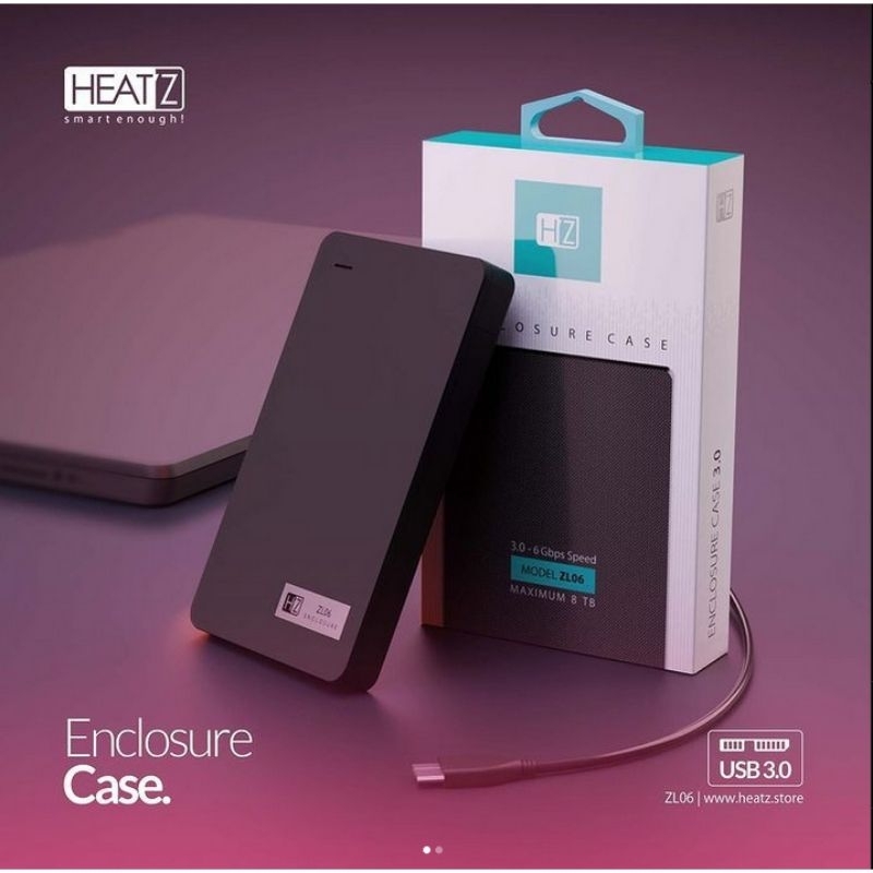 SECURE ENCLOSURE CASE SATA 2.0 ZL01 | Enclosure Case 3.0 ZL06 HEATZ