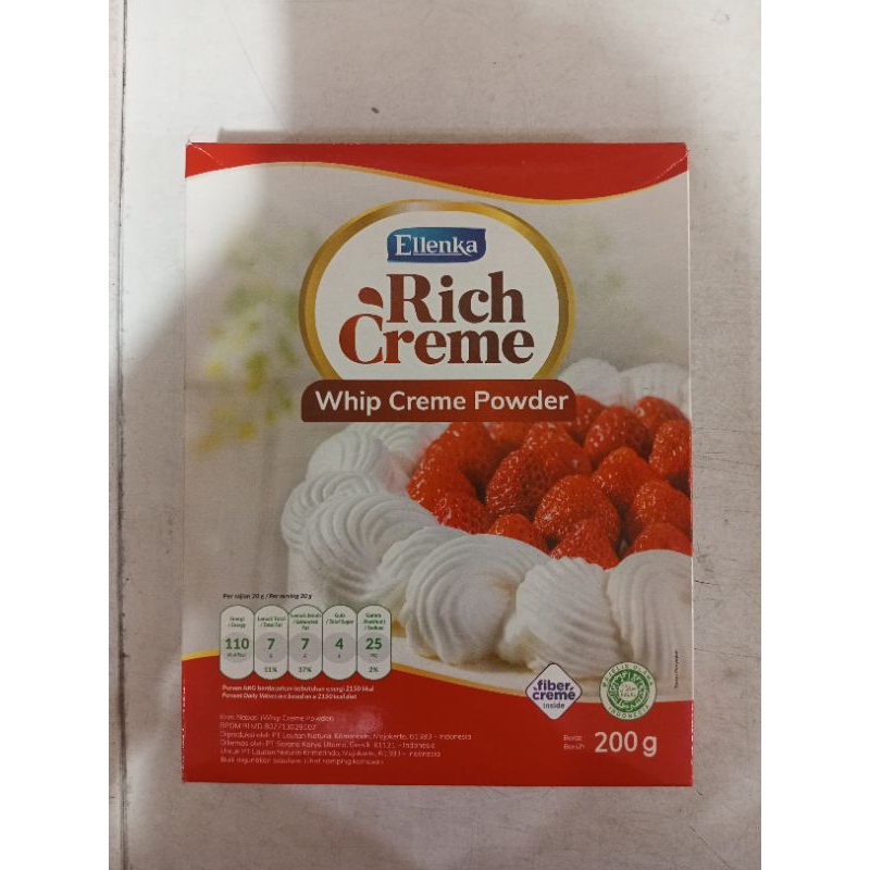 

Ellenka Rich Creme 200gr/whip Creme powder