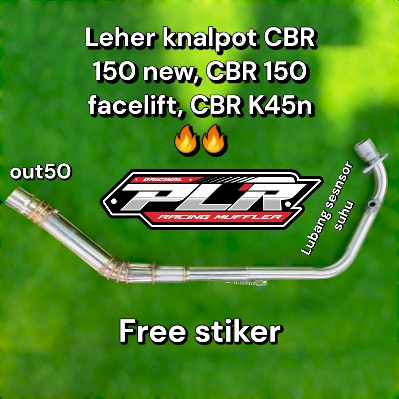 LEHER KNALPOT CBR 150 NEW V2,V3,CBR 150 FACELIFT,CBR K45N INLET 50