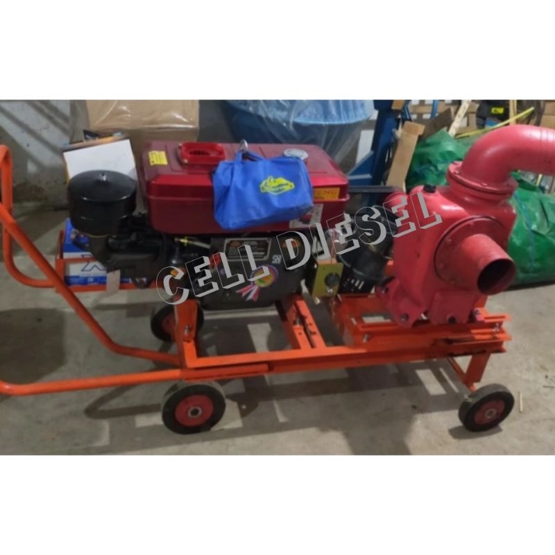 Mesin Pompa Air Diesel 6Inch NS150 Dongfeng S1115M Stater Elektrik
