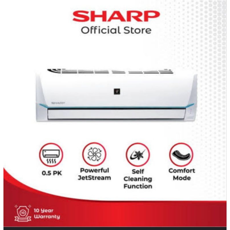 SHARP AC 1/2PK STANDAR PLASMACLUSTER AH-AP5SSY