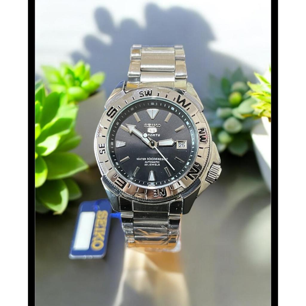 Jam Tangan Seiko 5 Sport Automatic Tanpa Baterai / Jam Seiko Otomatis / Seiko 5 Sport / Seiko Rantai