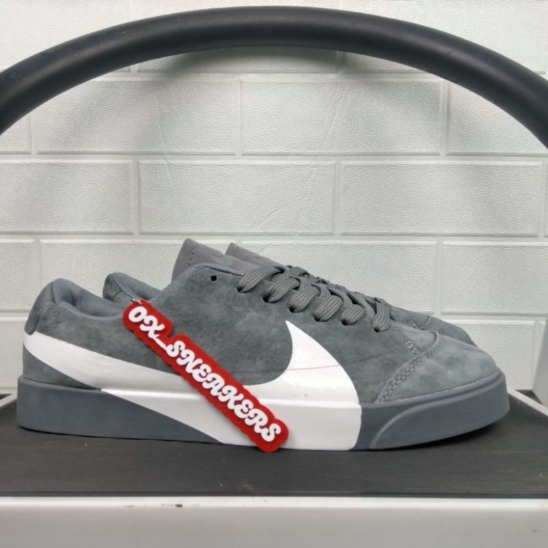 sepatu sneakers Nike blazer city low lx grey black