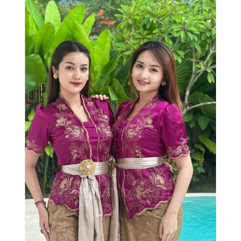 Kebaya silky tangan pendek || Kebaya terbaru || kebaya tangan pendek || Kebaya motif terbaru || keba
