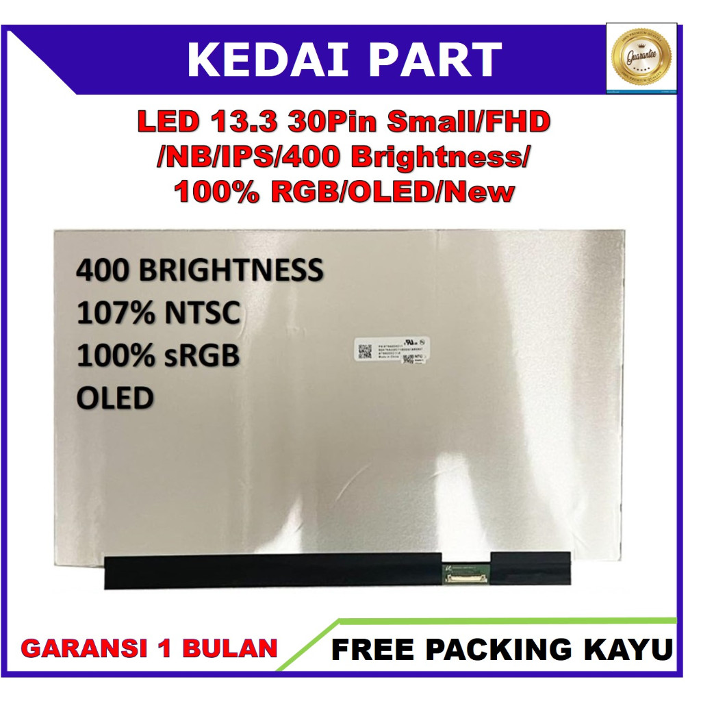 LCD LED ASUS Vivobook 13 Slate T3300 13.3 13 Inch 30 Pin 30pin Small Narrow Full HD FHD OLED 400cd 1