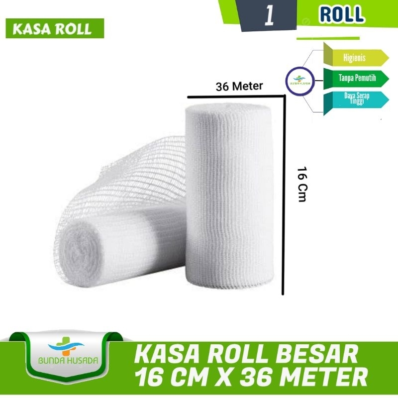 Kasa Gulung Kain Perban Roll Besar 16Cmx38m