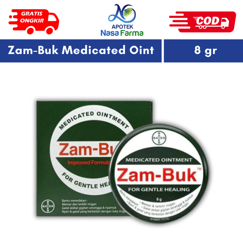 Zambuk Obat Luar Ointment 8gr / Membantu meredakan memar dan terkilir ringan, gatal akibat gigitan s