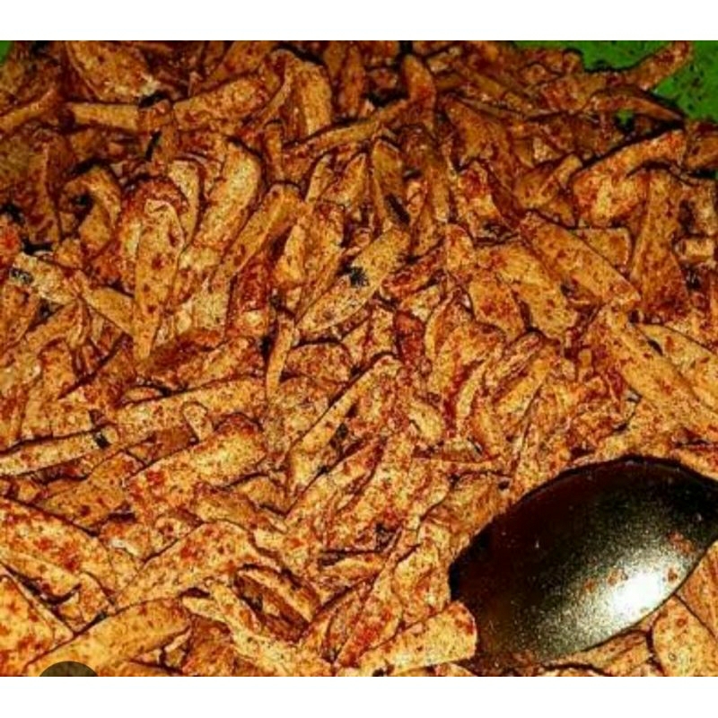 

Camilan Basreng Pedas Merah daun keruk