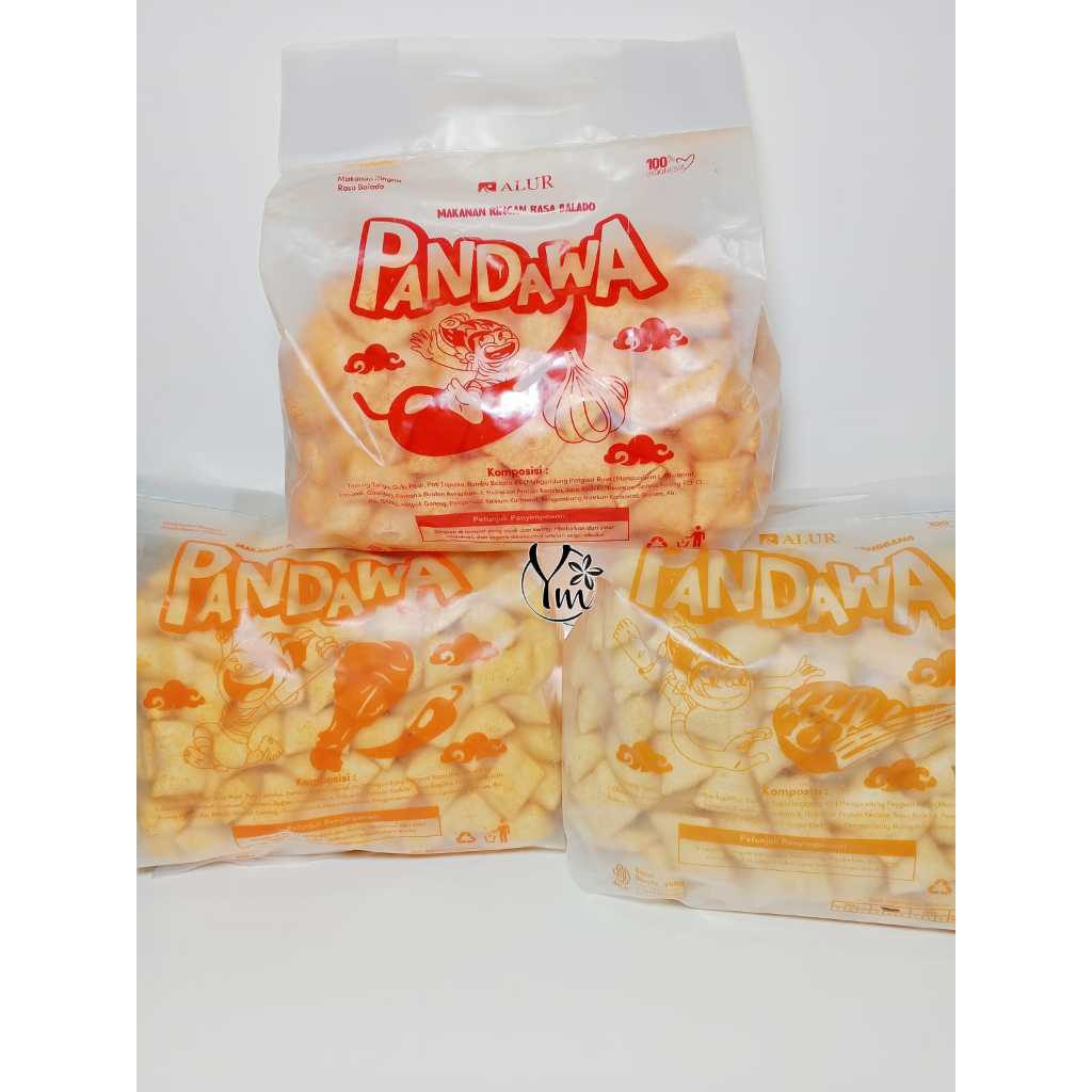 

6 PACK PANDAWA Makanan Ringan 250gr Rasa Balado/ Sapi Panggang/ Ayam Geprek - Snack Berbagai Rasa