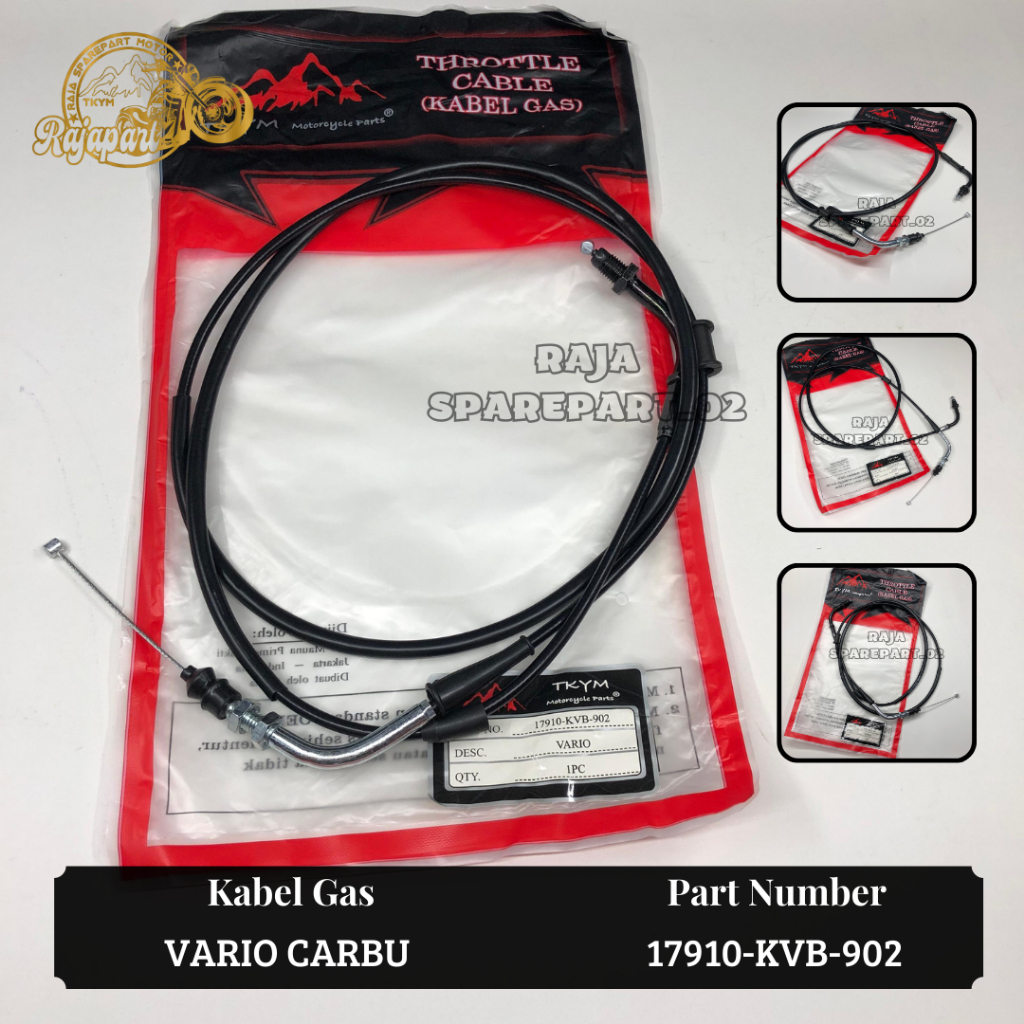 TAKAYAMA KABEL GAS VARIO CARBU TALI GAS VARIO 110 CARBU SCOOPY CARBU SPACY CARBU Kode Part KVB