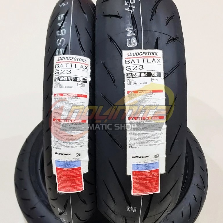 Ban Motor Battlax S23 Depan Belakang 120/70 - 17 & 190/55 - 17