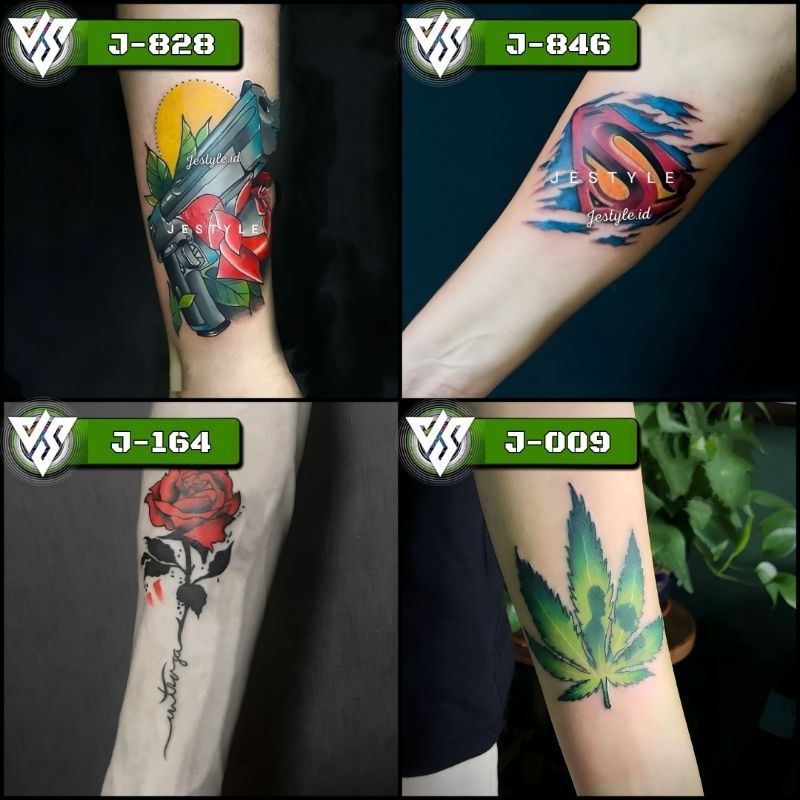 [J] Sticker Tattoo Temporary Desain Lucu Keren Tato Temporer