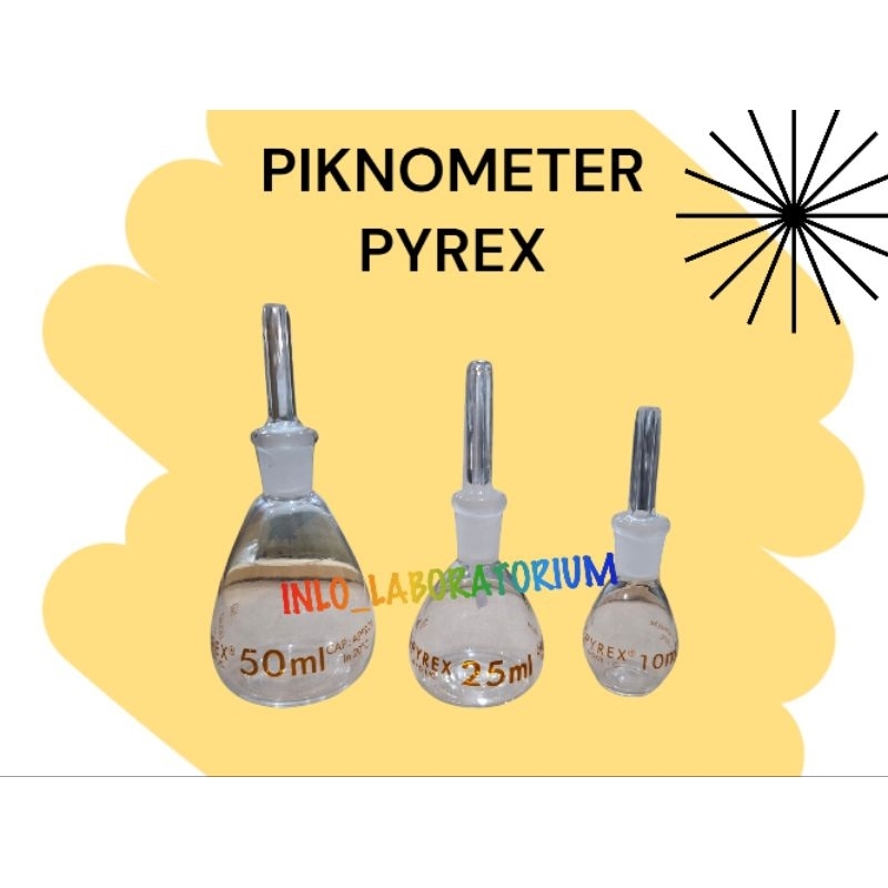 Piknometer PYREX 50 ml,25 ml,10 ml/Botol Picnometer/Piknometer
