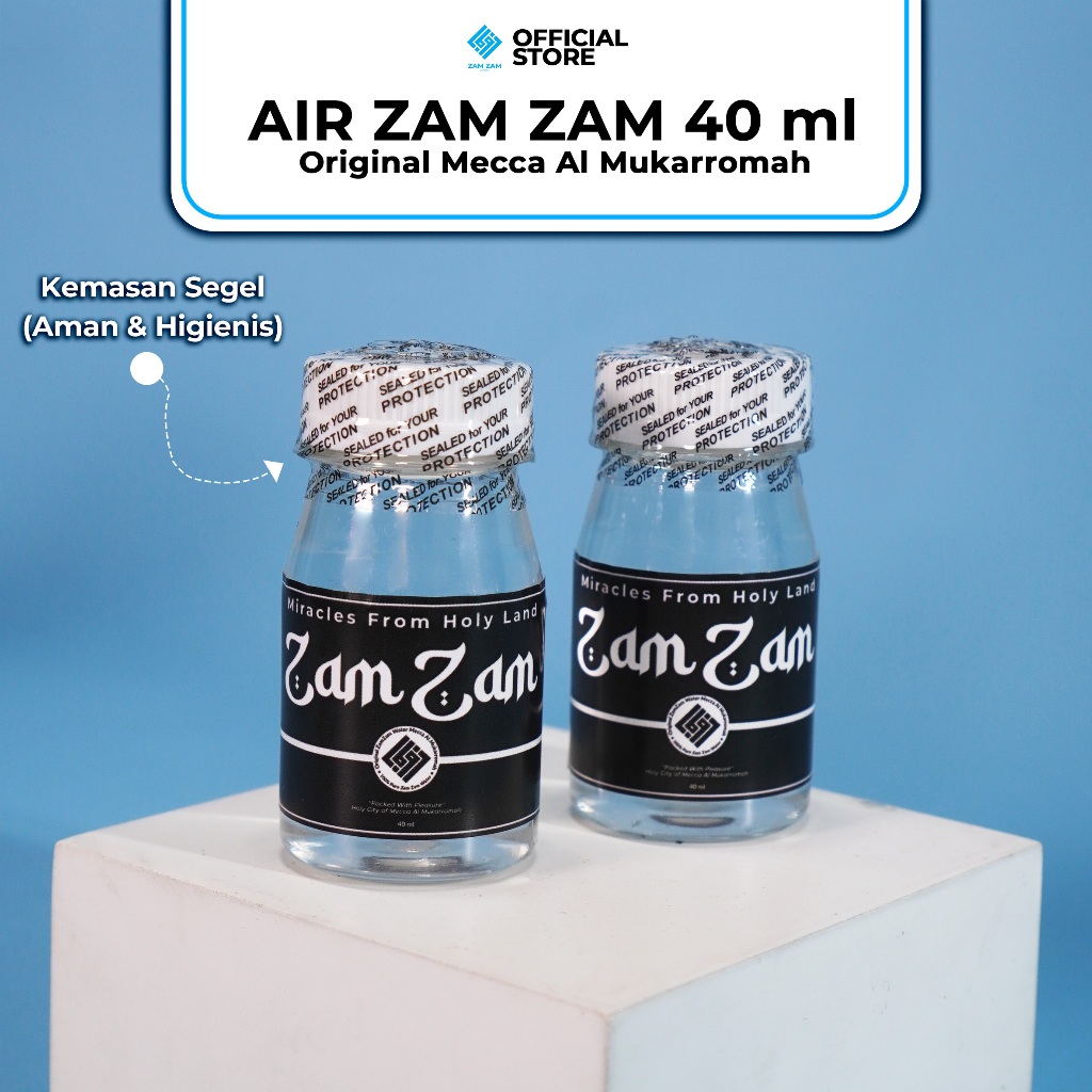 

[40ML-ZAM5] AIR ZAM ZAM ASLI MEKKAH AL MUKARROMAH - 40 ML