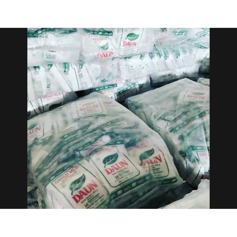 

Garam Dapur Beryodium Cap Daun Salt 250gr/Garam dapur beryodium murah/Garam Dapur murah