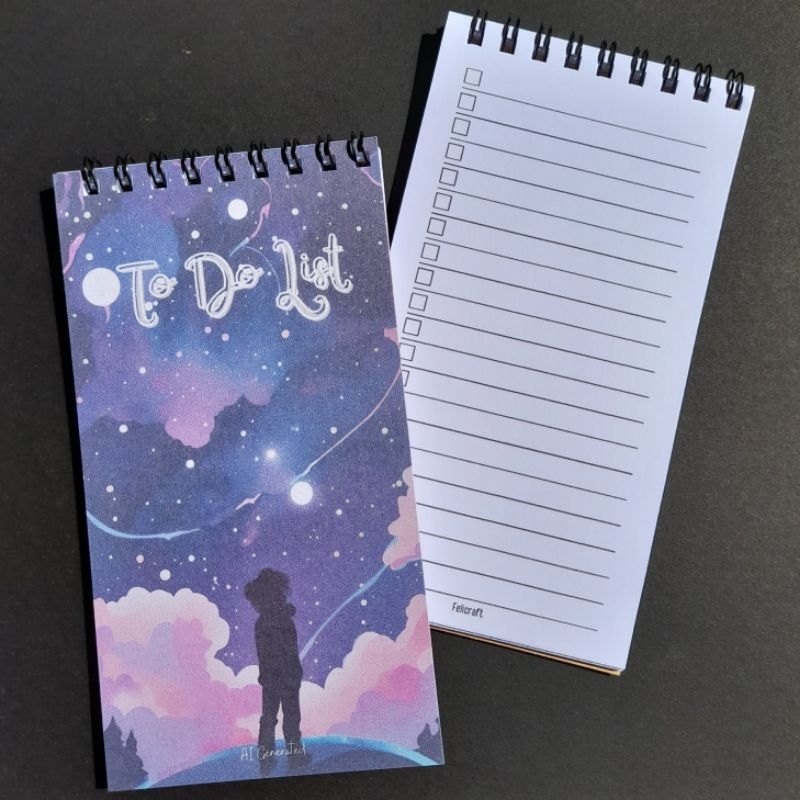 

Buku List Tugas 35 lembar kertas HVS 75 GSM | Buku list barang | Notebook To Do List Spiral