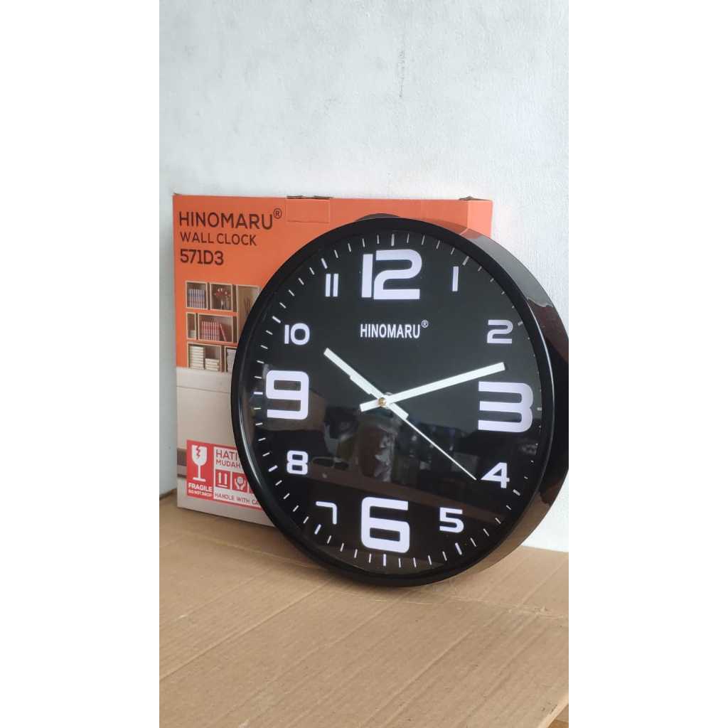 HINOMARU JAM DINDING HITAM