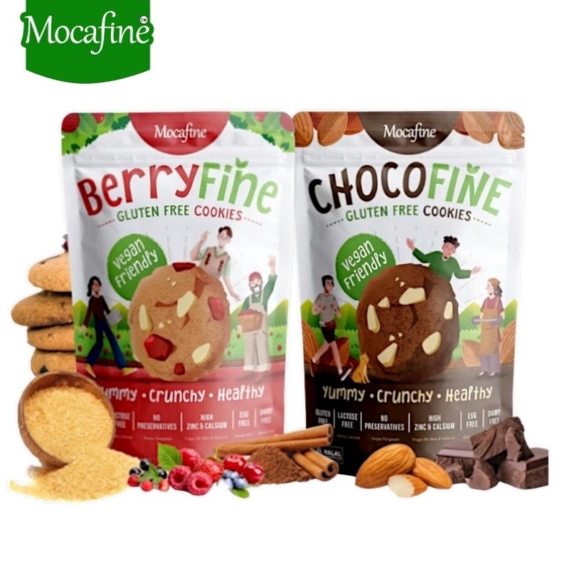 

Mocafine | CHOCOFINE & BERRYFINE | Cookies GLUTEN FREE Kue Kukis Cokelat Cranberry