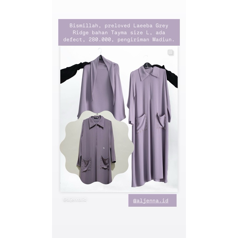 Laeeba Aljenna Grey Ridge Size L