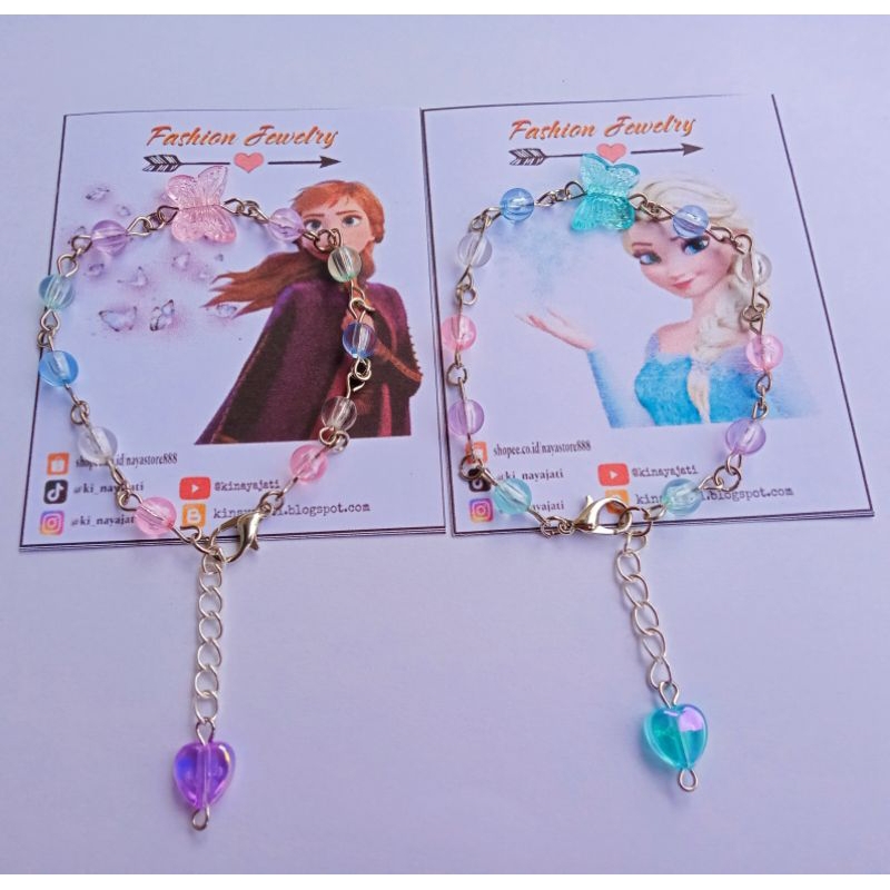 Fashion Jewelry Gelang Frozen // Gelang Rantai // Gelang Wanita