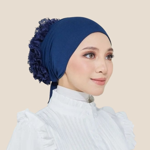 CIPUT TURKI INNER JILBAB Bahan RAYON PREMIUM TALI BELAKANG + BRUKAT JUMBO