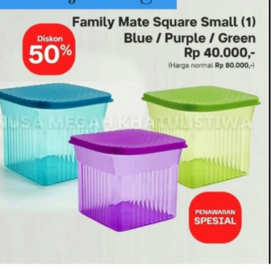 family mate round 200ml PROMO small family mate square 510ml ORI