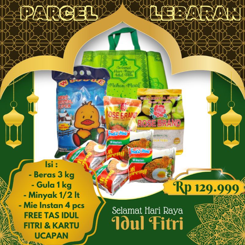

PARSEL SEMBAKO FREE KARTU UCAPAN 5 kg ZAKAT FITRAH PAKET DONASI PARCEL HAMPERS THR HARI RAYA IDUL FITRI FIDYAH HAJATAN