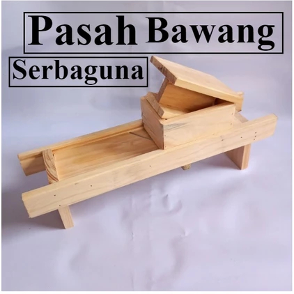 Serbaguna Pasah Bawang ALAT IRISAN BAWANG KAYU JATI.PENGIRIS SERBAGUNA KAYU JATI