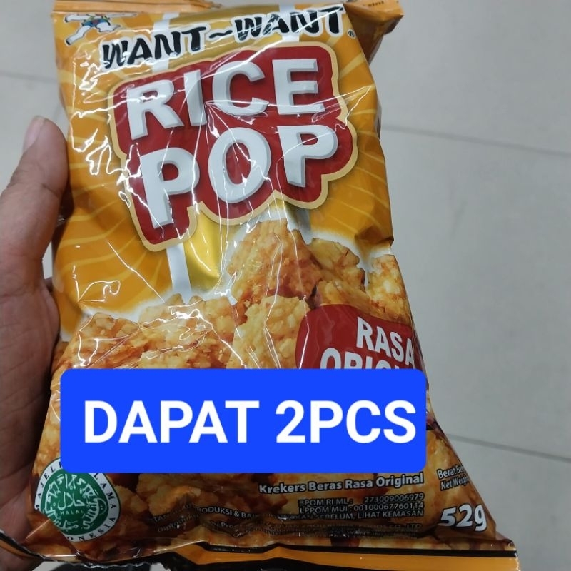 

Want-Want Rice Pop Rasa Original 52 GRAM