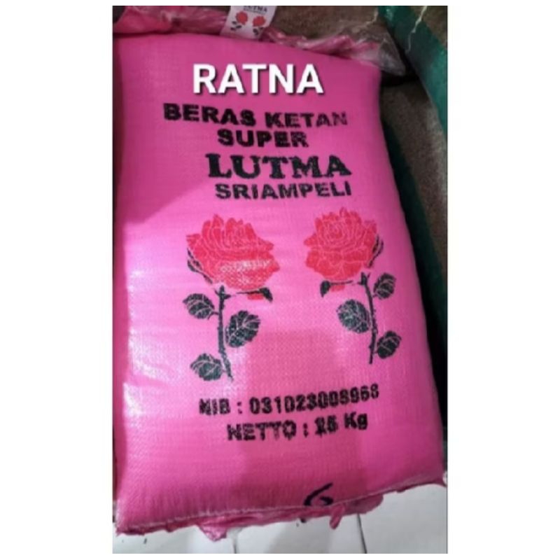 

BERAS KETAN PUTIH PREMIUM 25Kg (DUA MAWAR LUTMA SRIAMPELI) GOJEK