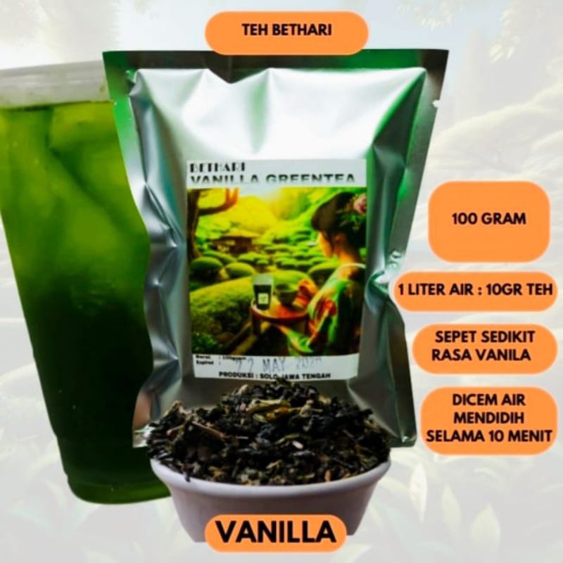 

TEH HIJAU VIRAL ( wangi vanilla kemasan 500gram x 2pcs)