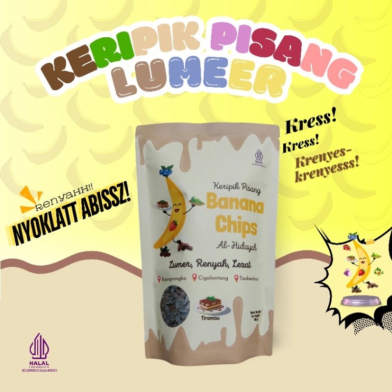 

Keripik Pisang Coklat Lumer Renyah Lezat Aneka Rasa ~ Banana Chips Rasa Tiramisu