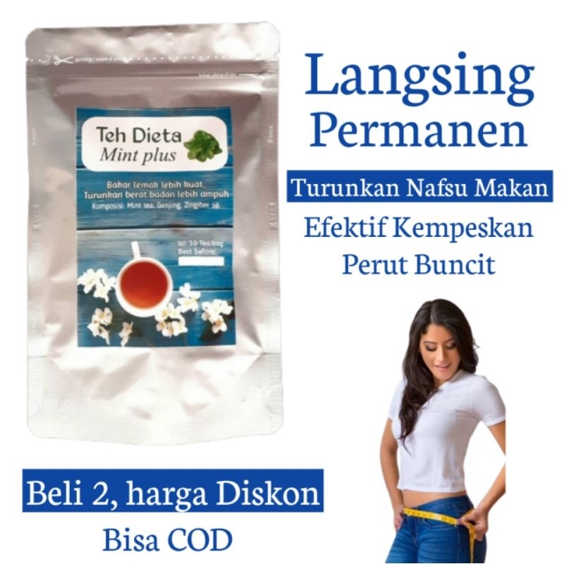 

Teh Dieta (Mint plus) - Teh Diet - Pelangsing - Teh Celup - Hilangkan Perut Buncit - Turunkan Nafsu Makan